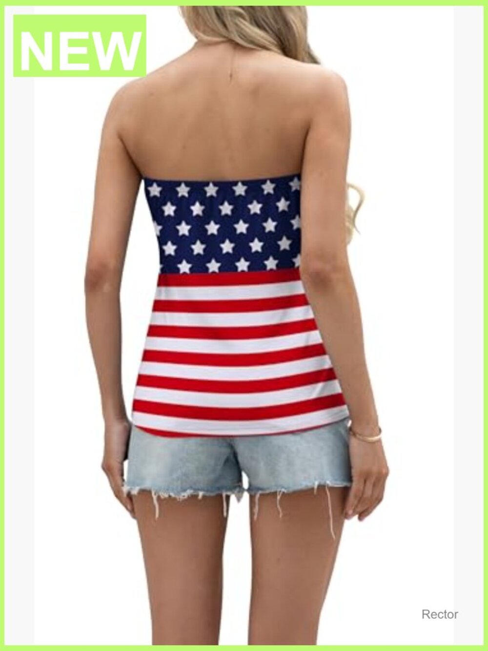 Floral Loose Fit Strapless Tube Top Sleeveless Summer Tank - Picture 4 of 7